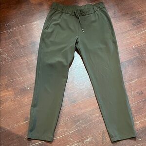 lululemon athletica Olive Green Drawstring Track Pants